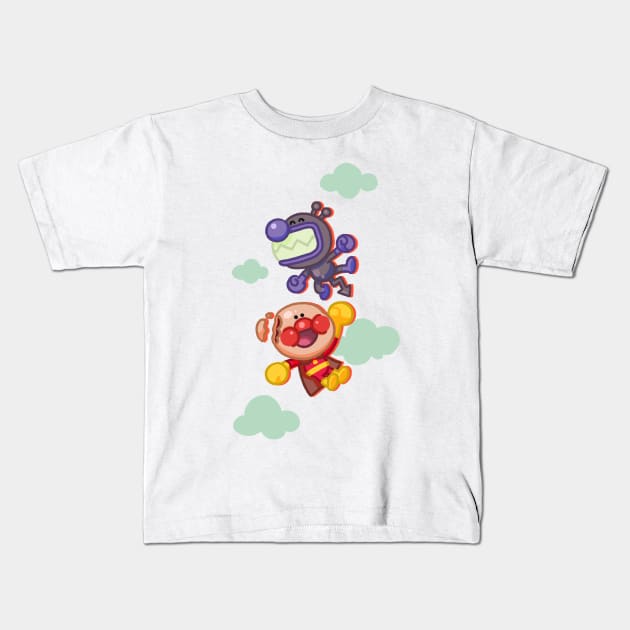 Anpanman Kids T-Shirt by drawnbyhanna